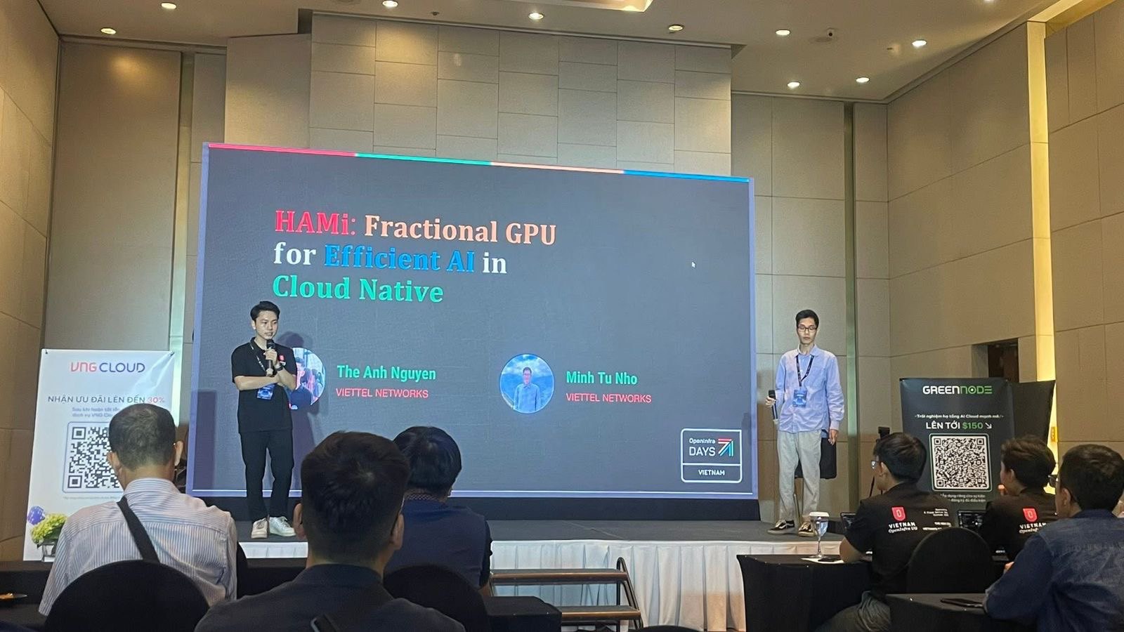 On stage at OpenInfra & Cloud Native Day Vietnam 2025, 26 July 2025