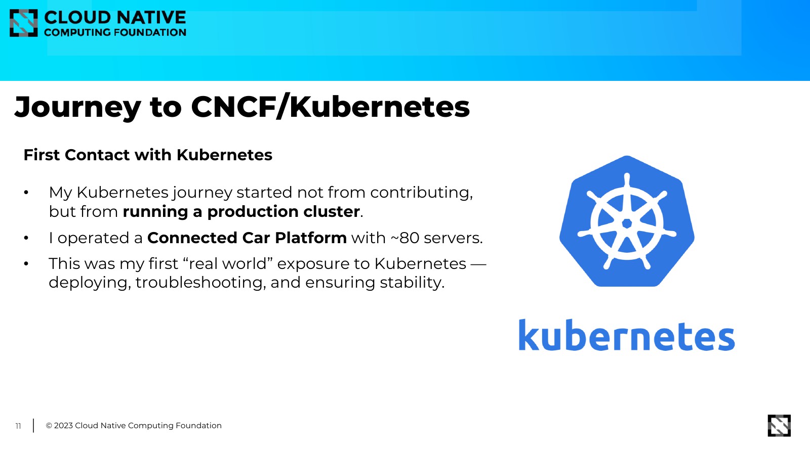 First contact with Kubernetes: running a production cluster